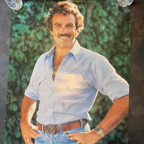 Vintage Poster Magnum P.I. 1981 Tom Selleck TV actor Movie 32x21 NEW - Picture 1 of 5